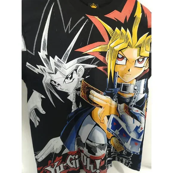 Vintage Yu-Gi-Oh Anime AOP Card Game Size XL Double Sided Modern Print T-Shirt - Picture 2 of 5